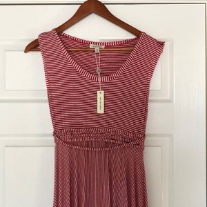 Max Studio striped midi dress. In Red. Never worn.